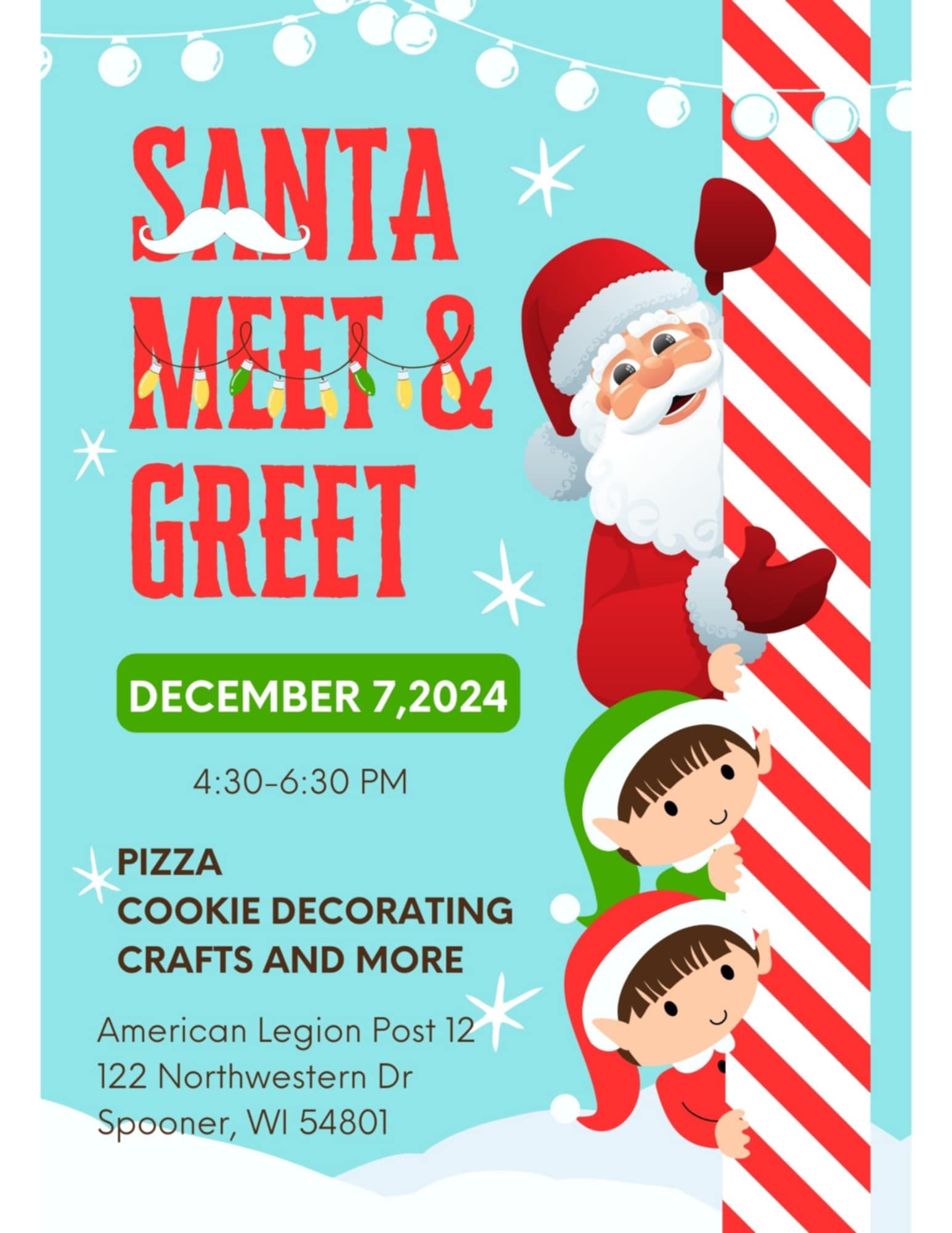 Santa Meet & Greet 12/7!