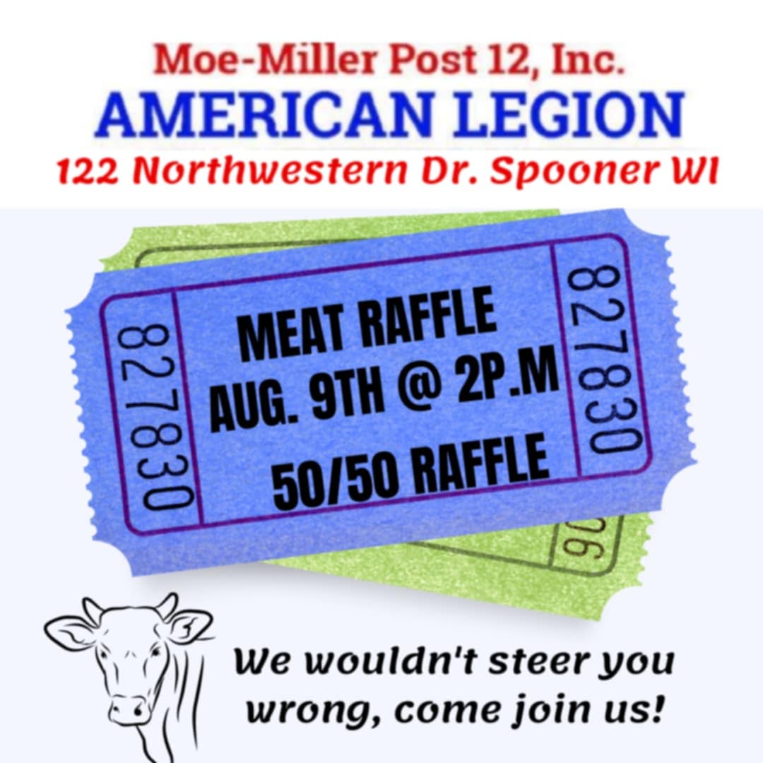 Meat Raffle Aug 9th @ 2pm