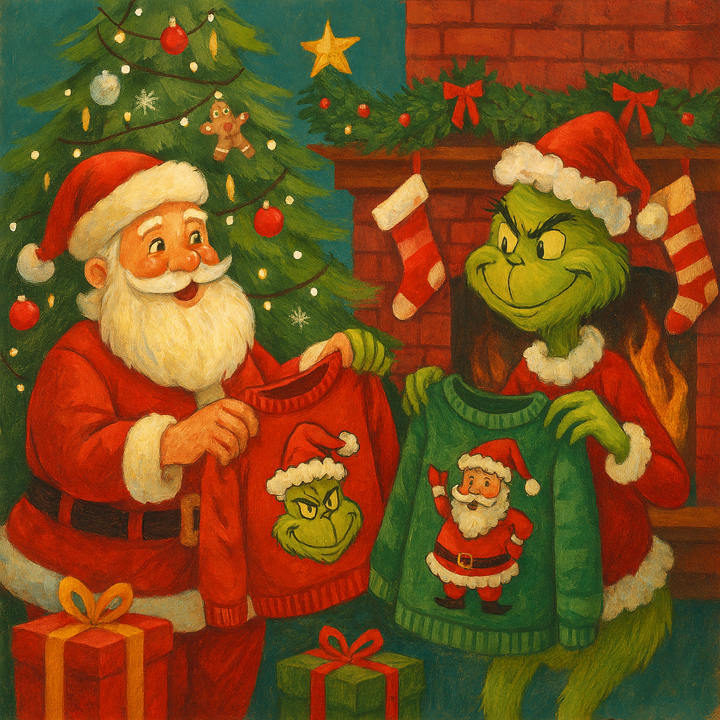 🎅Santa, Meet 💚Grinch.