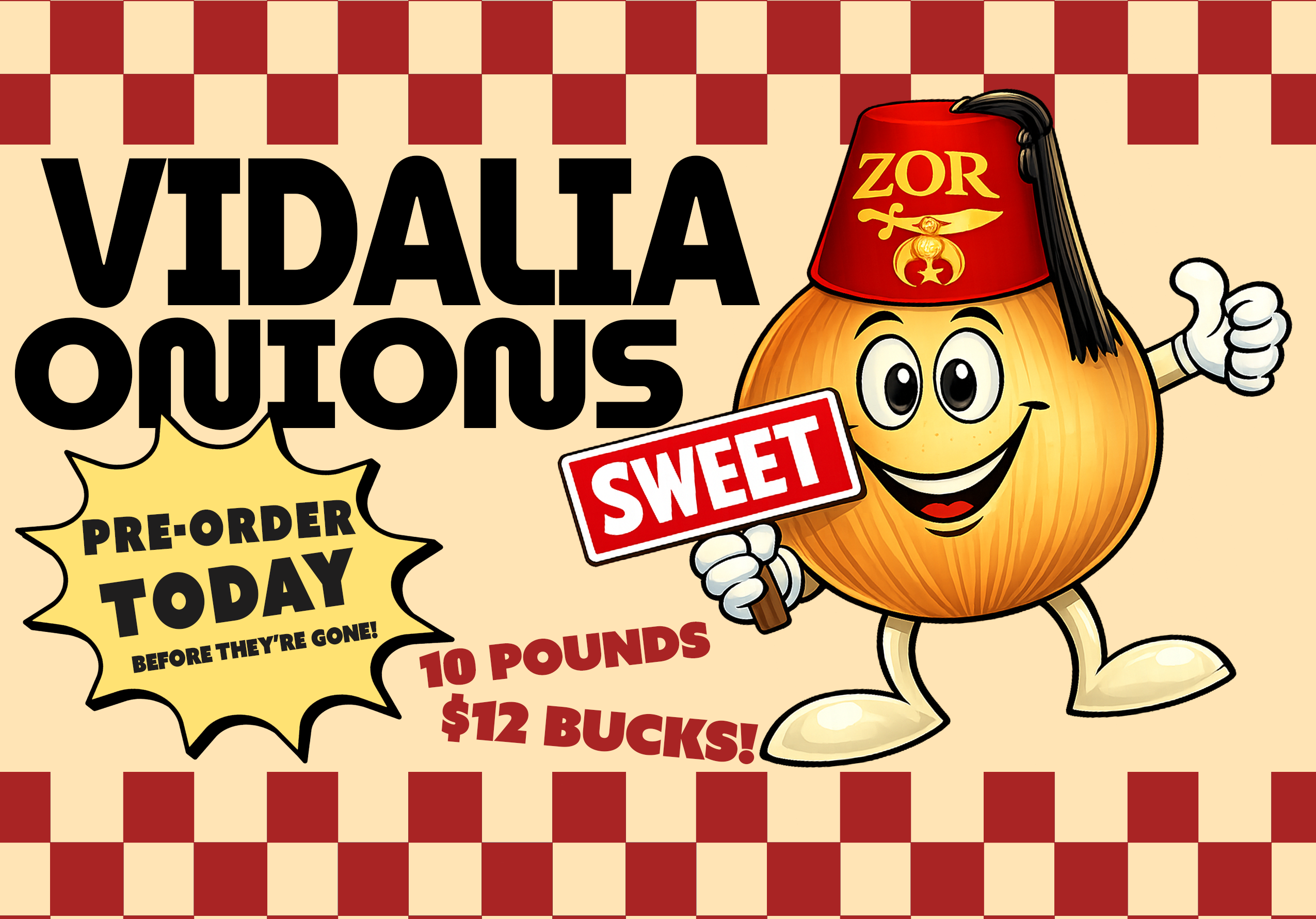 Vidalia Sweet Onions!